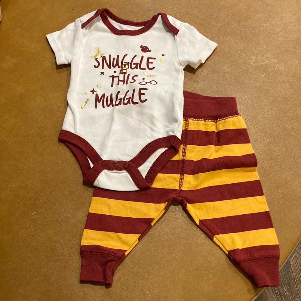 Harry Potter 2 piece outfit Gender neutral 6 month